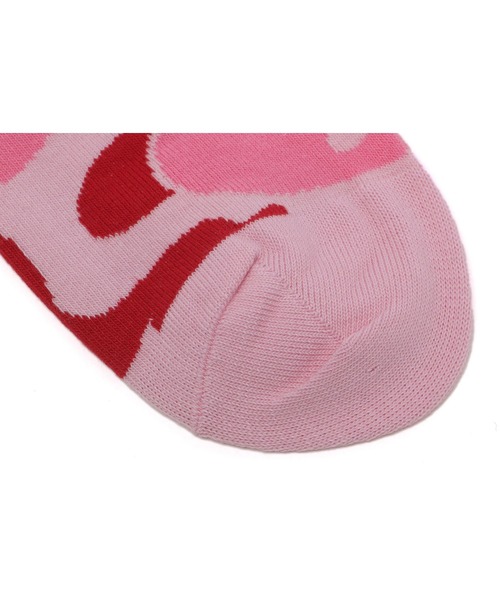 A BATHING APE(アベイシングエイプ)の「INTARSIA SOCKS(ソックス/靴下・レディース・ピンク/マルチ/ホワイト×ピンク・FREE)」の12枚目の写真