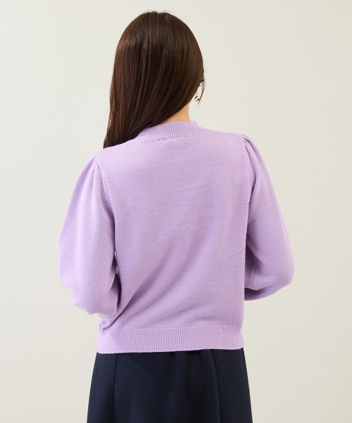 Rose Tiara（ローズティアラ）の「アーガイルリボンニット（ニット/セーター・レディース・オフホワイト/バイオレット/ブラック・46/42/38）」の18枚目の写真