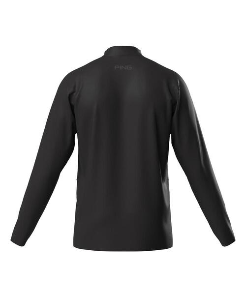 【ネイビー】トリコット長袖ハイネックカットソー <PERFORMANCE> (MENS) PING APPAREL】トリコット長袖ハイネックカットソー ＜PERFORMANCE