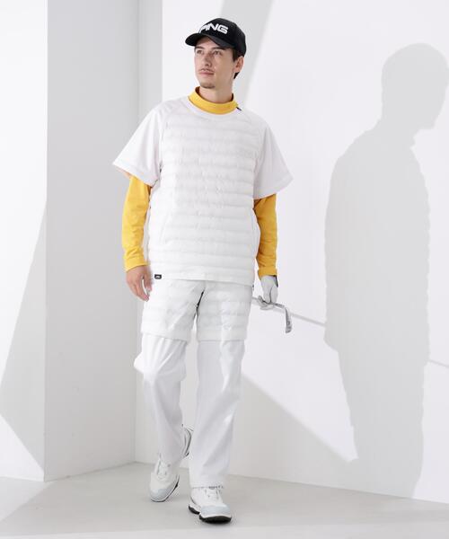 セール】【PING APPAREL】トリコット長袖ハイネックカットソー