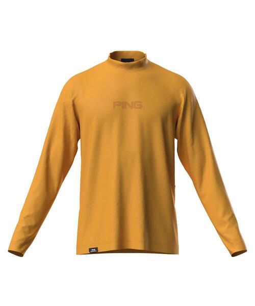 セール】【PING APPAREL】トリコット長袖ハイネックカットソー