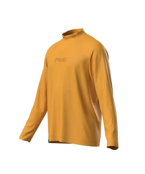 セール】【PING APPAREL】トリコット長袖ハイネックカットソー