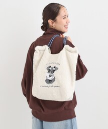 SHOO・LA・RUE（シューラルー）の「ボア刺繍アニマルコードトートバッグ（トートバッグ・レディース）」