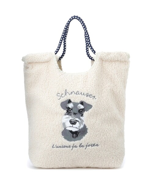 SHOO・LA・RUE（シューラルー）の「ボア刺繍アニマルコードトートバッグ（トートバッグ・レディース・ブラウン系その他2/グレー系/アイボリー系・00）」の17枚目の写真