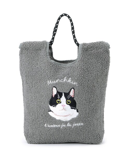 SHOO・LA・RUE（シューラルー）の「ボア刺繍アニマルコードトートバッグ（トートバッグ・レディース・ブラウン系その他2/グレー系/アイボリー系・00）」の18枚目の写真