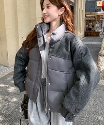 異素材ミックス」に該当するダウンジャケット/コートファッション通販