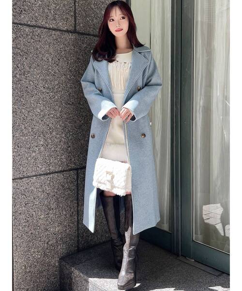 RESEXXY（リゼクシー）の「ウールライクロングコート（その他アウター・レディース・ブラック/ブルー/ブラウン・FREE）」の16枚目の写真