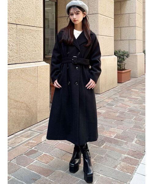 RESEXXY（リゼクシー）の「ウールライクロングコート（その他アウター・レディース・ブラック/ブルー/ブラウン・FREE）」の20枚目の写真