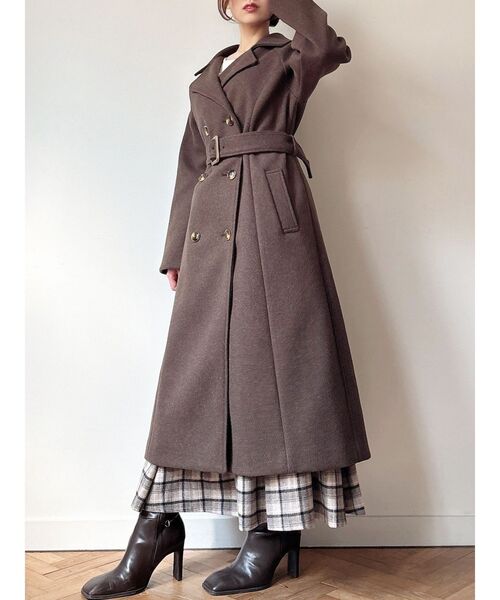 RESEXXY（リゼクシー）の「ウールライクロングコート（その他アウター・レディース・ブラック/ブルー/ブラウン・FREE）」の8枚目の写真