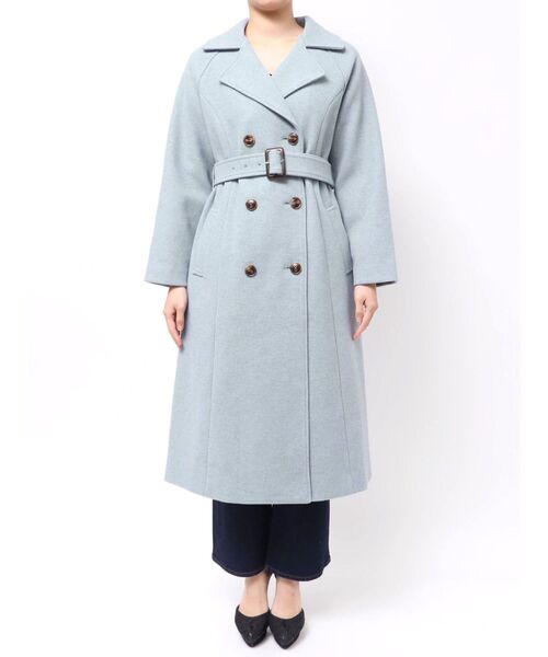 RESEXXY（リゼクシー）の「ウールライクロングコート（その他アウター・レディース・ブラック/ブルー/ブラウン・FREE）」の12枚目の写真