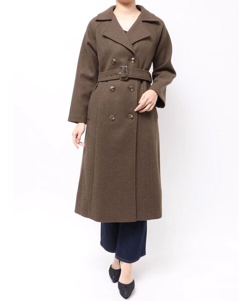 RESEXXY（リゼクシー）の「ウールライクロングコート（その他アウター・レディース・ブラック/ブルー/ブラウン・FREE）」の21枚目の写真