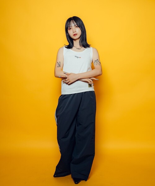 Subciety(サブサエティ)の「【WOMEN】Rose tank top(タンクトップ・レディース・ホワイト/ダークグレー/ブラック・FREE)」の14枚目の写真