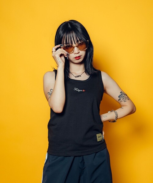 Subciety(サブサエティ)の「【WOMEN】Rose tank top(タンクトップ・レディース・ホワイト/ダークグレー/ブラック・FREE)」の17枚目の写真