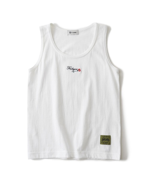 Subciety(サブサエティ)の「【WOMEN】Rose tank top(タンクトップ・レディース・ホワイト/ダークグレー/ブラック・FREE)」の4枚目の写真