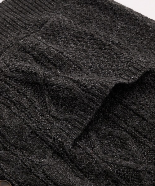 THE CRAFT CREW PRODUCTS(ザクラフトクループロダクツ)の「ウォッシャブル ケーブルニット Vネックカーディガン / 帯電防止・アンチピリング【THE CRAFT CREW PRODUCTS】(カーディガン/ボレロ・メンズ・アッシュグレー/ワイン/ブラック/ネイビー/チャコール・S/L/M)」の10枚目の写真