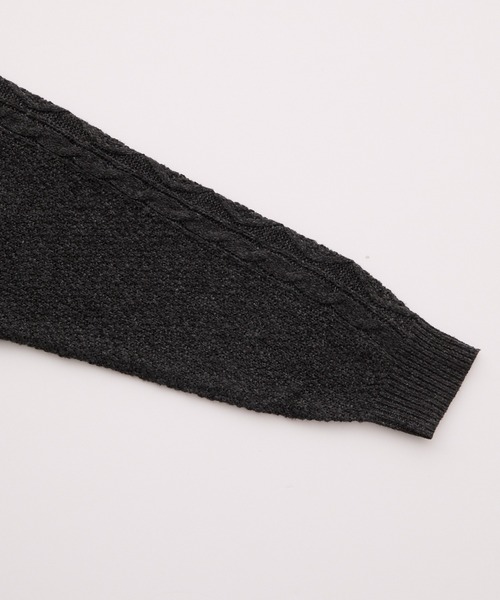 THE CRAFT CREW PRODUCTS(ザクラフトクループロダクツ)の「ウォッシャブル ケーブルニット Vネックカーディガン / 帯電防止・アンチピリング【THE CRAFT CREW PRODUCTS】(カーディガン/ボレロ・メンズ・アッシュグレー/ワイン/ブラック/ネイビー/チャコール・S/L/M)」の15枚目の写真