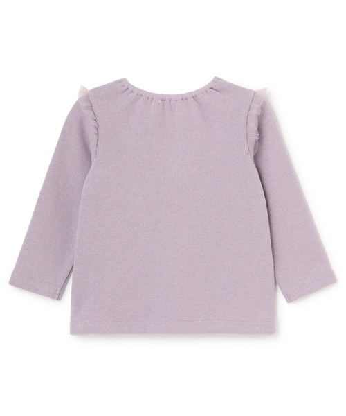 sense of wonder（センスオブワンダー）の「リバティハートフリルトレーナー（スウェット・キッズ・ネイビー/ラベンダー/ピンク/ホワイト系・100cm/110cm/90cm/120cm/130cm/80ｃｍ）」の5枚目の写真