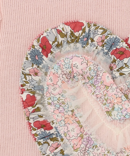 sense of wonder（センスオブワンダー）の「リバティハートフリルトレーナー（スウェット・キッズ・ネイビー/ラベンダー/ピンク/ホワイト系・100cm/110cm/90cm/120cm/130cm/80ｃｍ）」の8枚目の写真