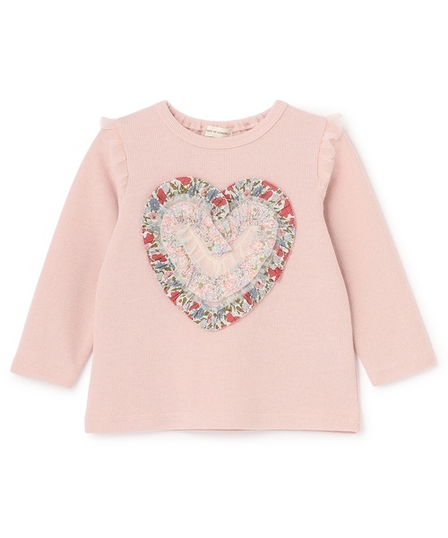 sense of wonder（センスオブワンダー）の「リバティハートフリルトレーナー（スウェット・キッズ・ネイビー/ラベンダー/ピンク/ホワイト系・100cm/110cm/90cm/120cm/130cm/80ｃｍ）」の15枚目の写真