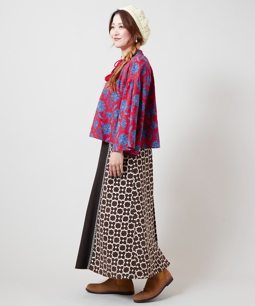 チャイハネ（チャイハネ）の「【チャイハネ】ミナティパッチワークスカート（スカート・レディース・パープル/ブラウン/グレー・FREE）」の14枚目の写真