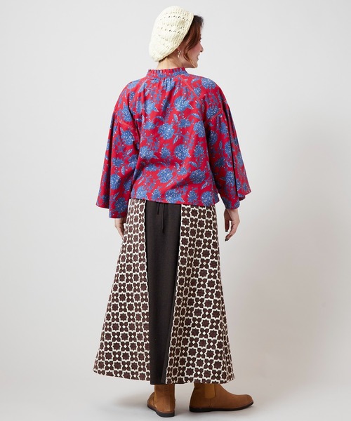 チャイハネ（チャイハネ）の「【チャイハネ】ミナティパッチワークスカート（スカート・レディース・パープル/ブラウン/グレー・FREE）」の16枚目の写真