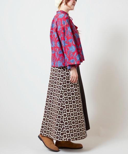 チャイハネ（チャイハネ）の「【チャイハネ】ミナティパッチワークスカート（スカート・レディース・パープル/ブラウン/グレー・FREE）」の15枚目の写真