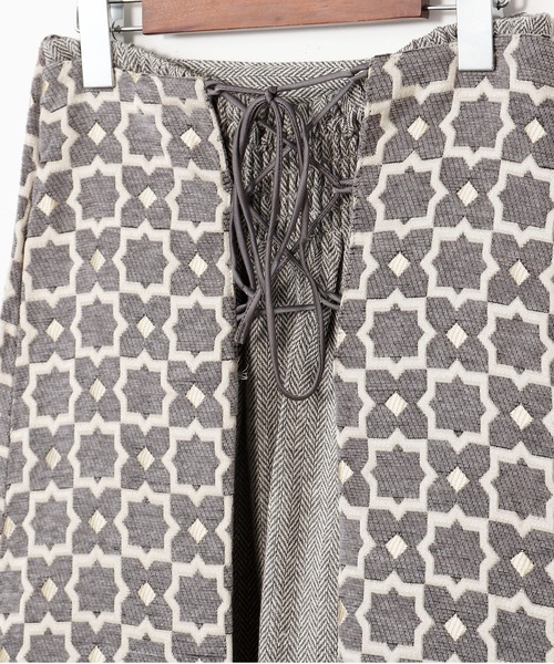 チャイハネ（チャイハネ）の「【チャイハネ】ミナティパッチワークスカート（スカート・レディース・パープル/ブラウン/グレー・FREE）」の6枚目の写真