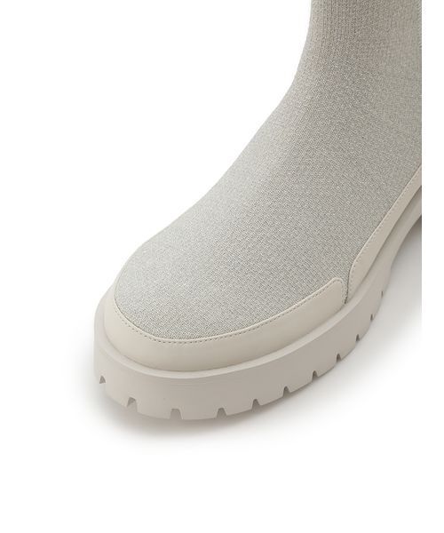 emmi（エミ）の「ecoニットブーツ（ブーツ・レディース・クリーム/シルバー/ブラック/マルチ・22.5/23/23.5/24/24.5/25）」の10枚目の写真