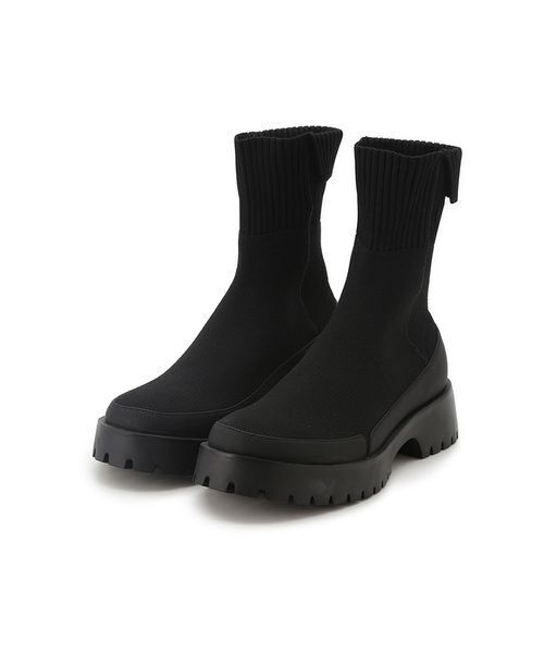 emmi（エミ）の「ecoニットブーツ（ブーツ・レディース・クリーム/シルバー/ブラック/マルチ・22.5/23/23.5/24/24.5/25）」の12枚目の写真