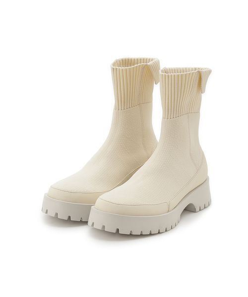 emmi（エミ）の「ecoニットブーツ（ブーツ・レディース・クリーム/シルバー/ブラック/マルチ・22.5/23/23.5/24/24.5/25）」の13枚目の写真