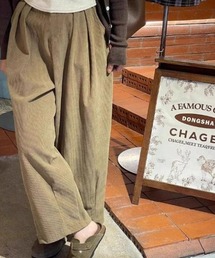 【秋冬新作】コーデュロイワイドパンツ