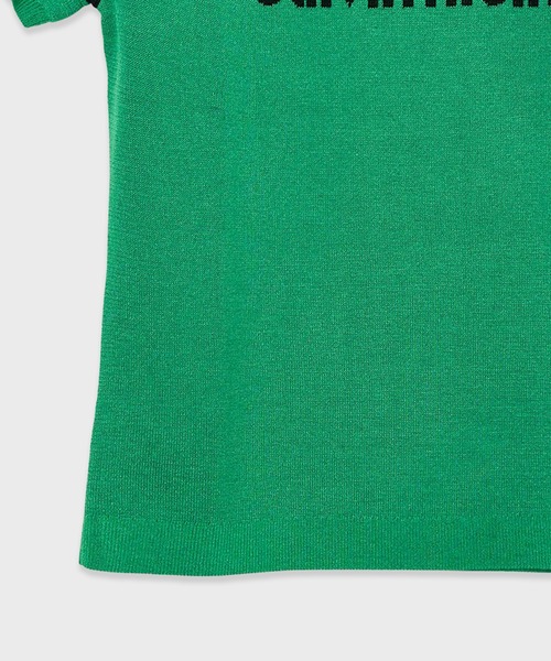 Calvin Klein（カルバン・クライン）の「Calvin Klein Short Sleeve Logo Sweater / 47C307G（ニット/セーター・レディース・グリーン・M/S）」の4枚目の写真