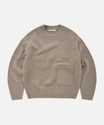 ALPACA BOUCLE KNIT _ COCOA