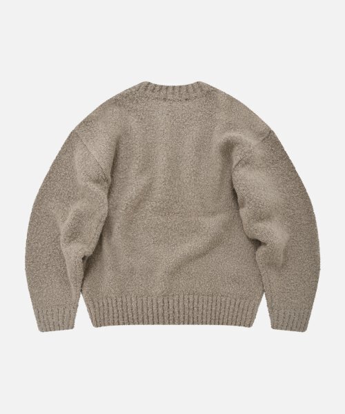 FRIZMWORKS(フリズムワークス)の「ALPACA BOUCLE KNIT _ COCOA(ニット/セーター・メンズ・その他・SMALL/LARGE/MEDIUM)」の2枚目の写真