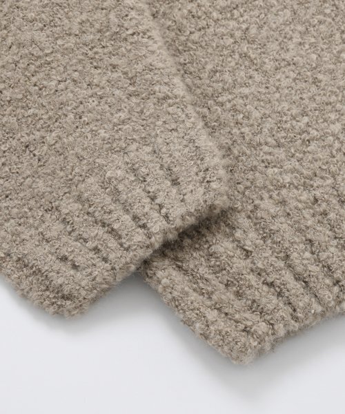 FRIZMWORKS(フリズムワークス)の「ALPACA BOUCLE KNIT _ COCOA(ニット/セーター・メンズ・その他・SMALL/LARGE/MEDIUM)」の4枚目の写真