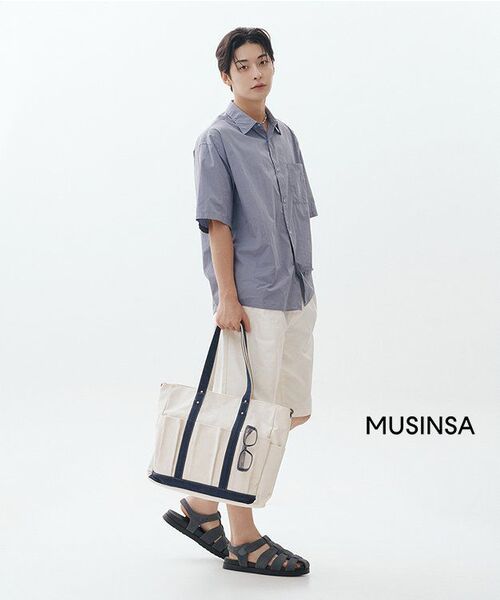 MUSINSA STANDARD（ムシンサスタンダード）の「ツーピンタックワイドチノショーツ [クリーム]（その他パンツ・メンズ・その他・38/26/27/28/29/40/42/36/34/32/30/31/33）」の6枚目の写真