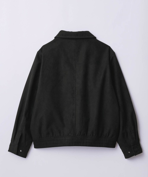 SLICK（スリック）の「【SLICK/スリック】Synthetic Suede Zip Jacket/シンセティックスウェードジップジャケット / ショートブルゾン / フェイクスエード（ブルゾン・メンズ・ブラウン/ブラック・2/3/1）」の4枚目の写真