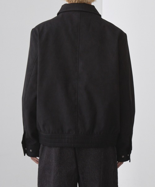 SLICK（スリック）の「【SLICK/スリック】Synthetic Suede Zip Jacket/シンセティックスウェードジップジャケット / ショートブルゾン / フェイクスエード（ブルゾン・メンズ・ブラウン/ブラック・2/3/1）」の14枚目の写真