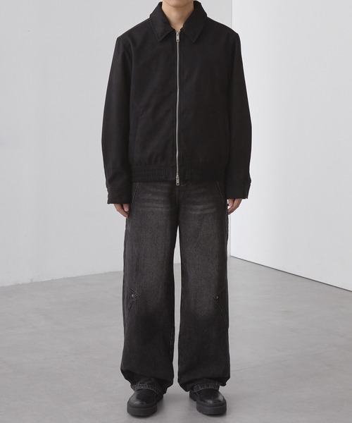 SLICK（スリック）の「【SLICK/スリック】Synthetic Suede Zip Jacket/シンセティックスウェードジップジャケット / ショートブルゾン / フェイクスエード（ブルゾン・メンズ・ブラウン/ブラック・2/3/1）」の15枚目の写真