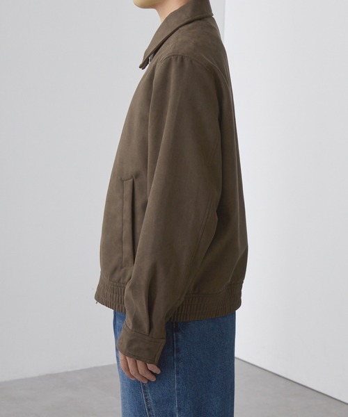 SLICK/スリック】Synthetic Suede Zip Jacket/シンセティック