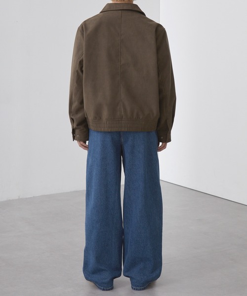 セール】【SLICK/スリック】Synthetic Suede Zip Jacket