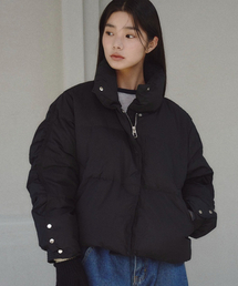 THE GREEN LAB（ザグリーンラボ）の「Sleeve snap-down down jumper [black]（ダウンジャケット/コート）」