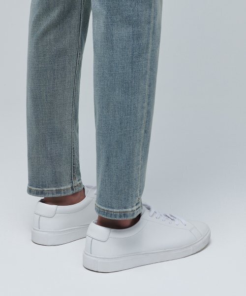 MUSINSA STANDARD（ムシンサスタンダード）の「【クールタンダード】スリムクロップドデニムパンツ【ライトインディゴ】（デニムパンツ・メンズ・その他・27/28/29/34/32/30/31/33/26/40/38/42/36）」の7枚目の写真