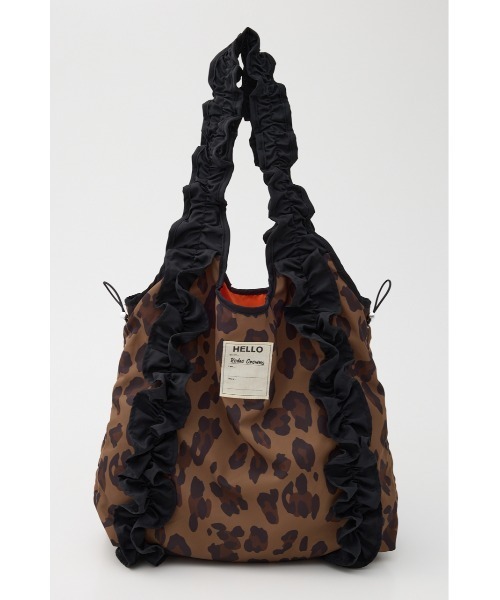 RODEO CROWNS WIDE BOWL（ロデオクラウンズワイドボウル）の「フリルギャザーバッグ（トートバッグ・レディース・ブラウン系その他/グリーン系その他2・FREE）」の3枚目の写真