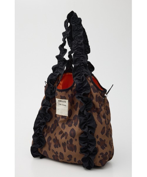 RODEO CROWNS WIDE BOWL（ロデオクラウンズワイドボウル）の「フリルギャザーバッグ（トートバッグ・レディース・ブラウン系その他/グリーン系その他2・FREE）」の4枚目の写真