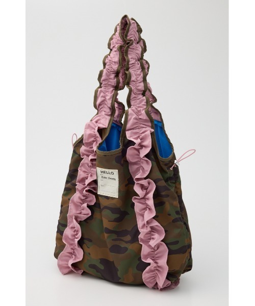 RODEO CROWNS WIDE BOWL（ロデオクラウンズワイドボウル）の「フリルギャザーバッグ（トートバッグ・レディース・ブラウン系その他/グリーン系その他2・FREE）」の10枚目の写真