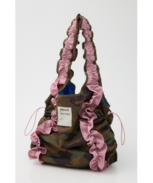 RODEO CROWNS WIDE BOWL（ロデオクラウンズワイドボウル）の「フリルギャザーバッグ（トートバッグ・レディース・ブラウン系その他/グリーン系その他2・FREE）」の13枚目の写真