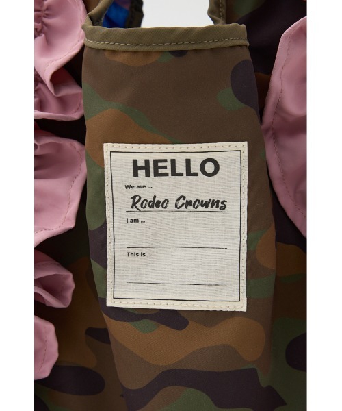 RODEO CROWNS WIDE BOWL（ロデオクラウンズワイドボウル）の「フリルギャザーバッグ（トートバッグ・レディース・ブラウン系その他/グリーン系その他2・FREE）」の15枚目の写真