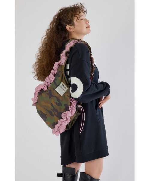 RODEO CROWNS WIDE BOWL（ロデオクラウンズワイドボウル）の「フリルギャザーバッグ（トートバッグ・レディース・ブラウン系その他/グリーン系その他2・FREE）」の19枚目の写真