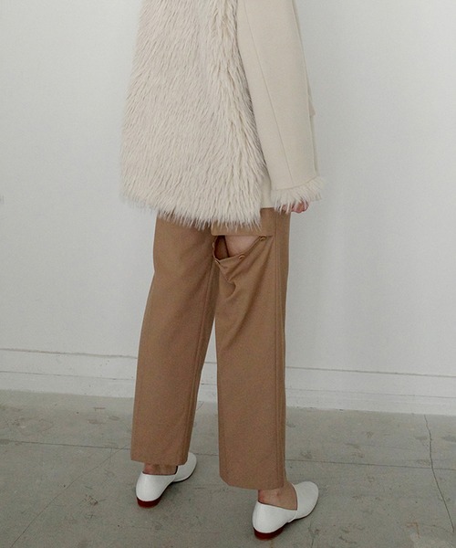 セール】BACK SLIT STRAIGHT PANTS（その他パンツ）｜CLANE（クラネ